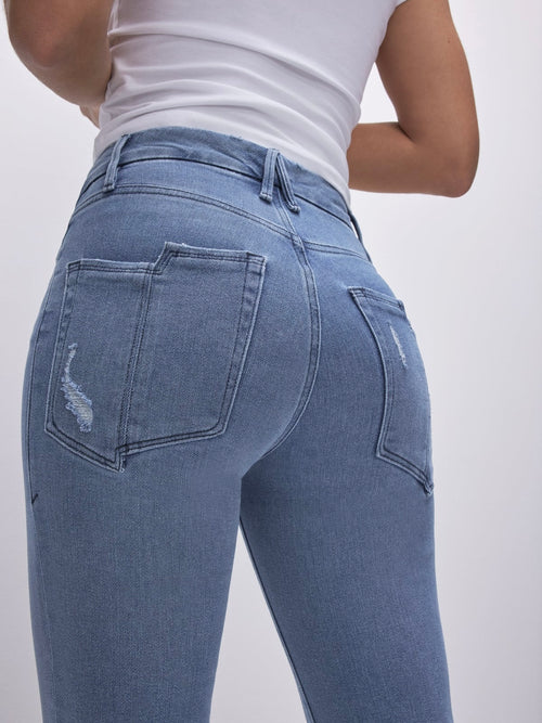 Good American Straight Leg Jeans