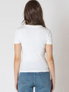 Ribbed Tee in White