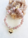 Rose Quartz Heart Octa Stretch