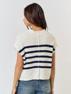 Samantha Striped High Neck Sweater