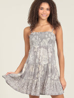 Mid Summer Smocked Floral Tiered Dress