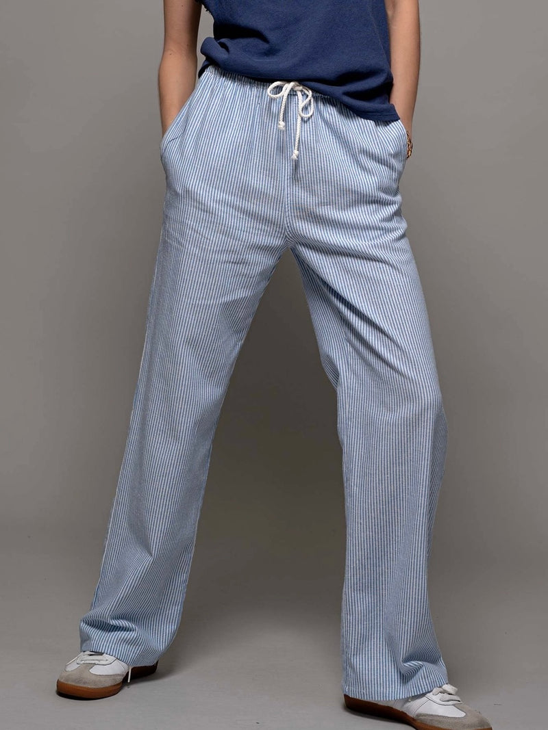 Blue Pinstripe Lounge Pants
