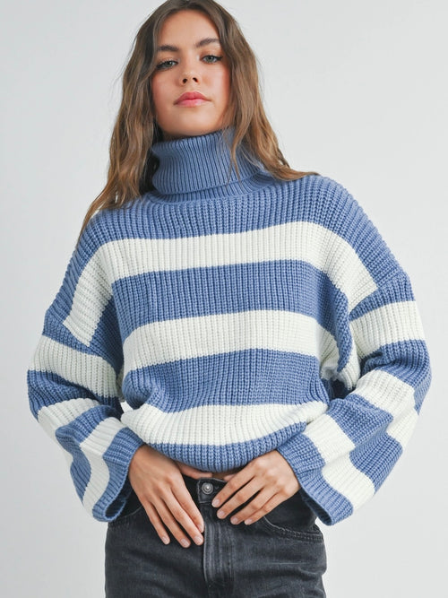 Jessi Periwinkle Stripe Sweater