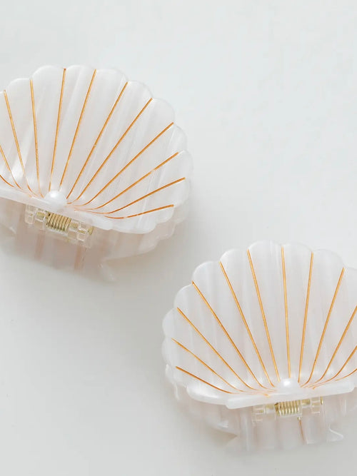 Opal Pearl Seashell Claw Clip