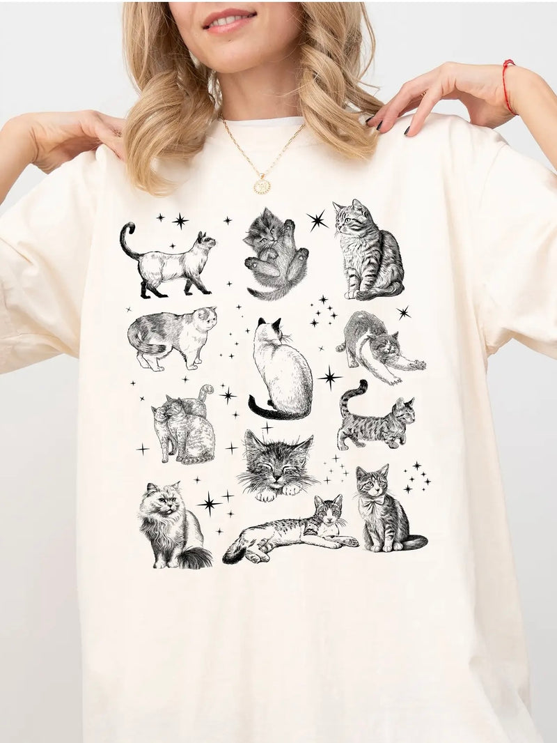 FINAL SALE Vintage Kitten Graphic Tee