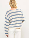 Selena Striped Sweater in Blue