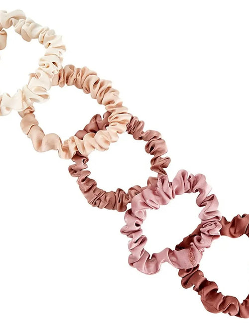 Blush Ombre Satin Scrunchies Jar