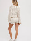Lyla Open Knit Sweater in Natural