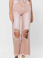 FINAL SALE Vintage Distressed Colored Jean in Blush