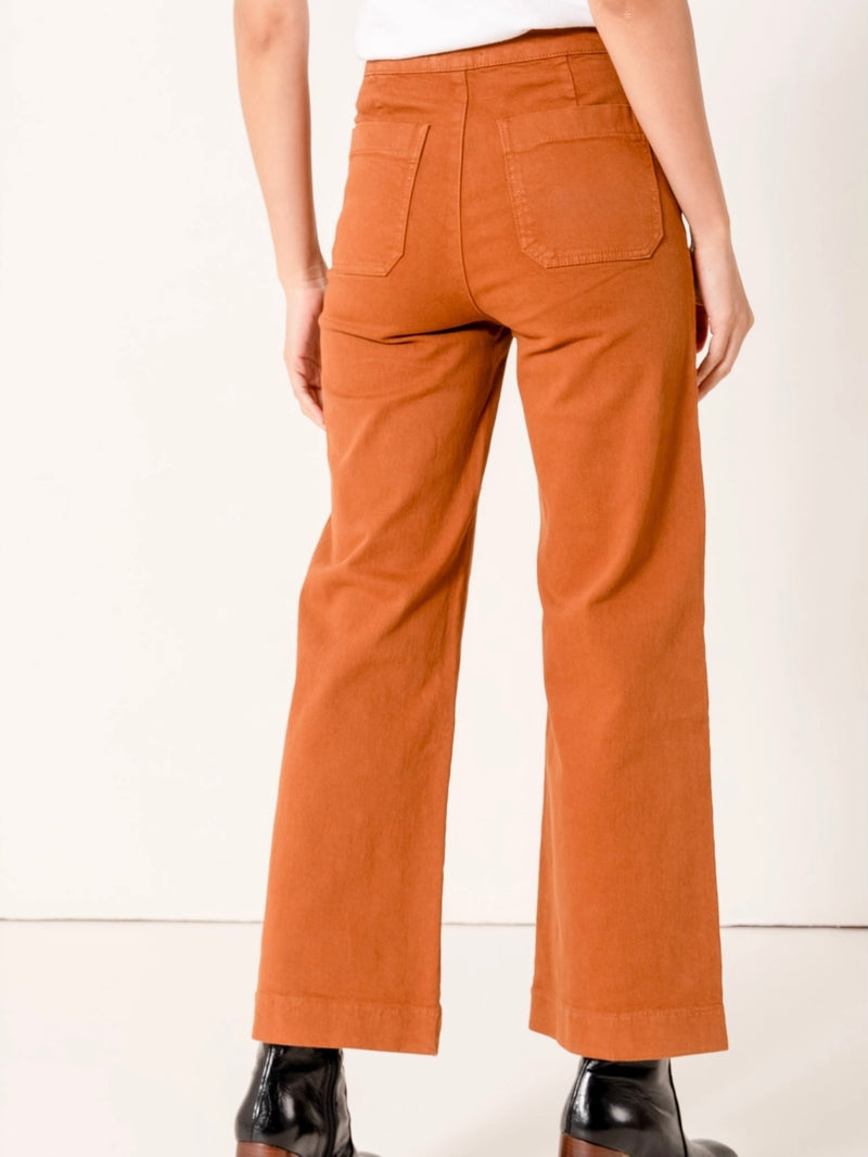 Vintage Button Jeans in Camel