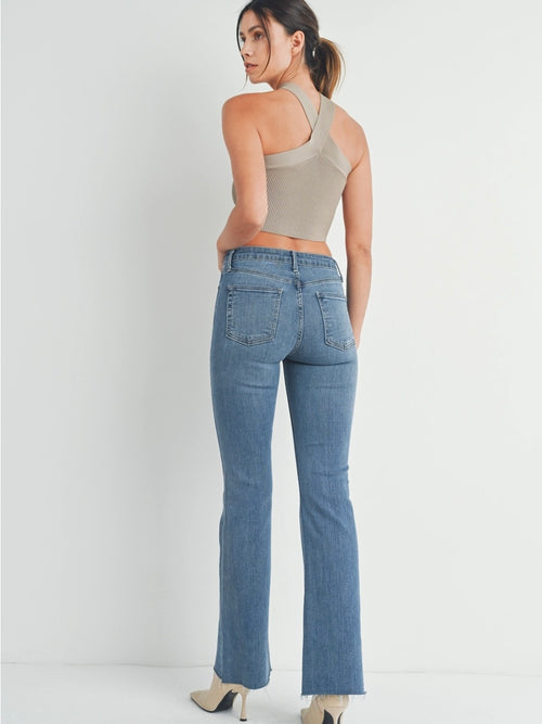 High Rise Scissor Cut Flare Jeans