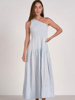 Ophelia One Shoulder Maxi Dress in Sky