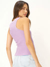 FINAL SAFE Player Racerback Rib Tank in Blooming Lilac