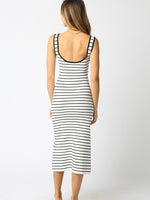 Palmer Low Back Striped Mini Dress