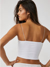 Skinny Strap Brami in White