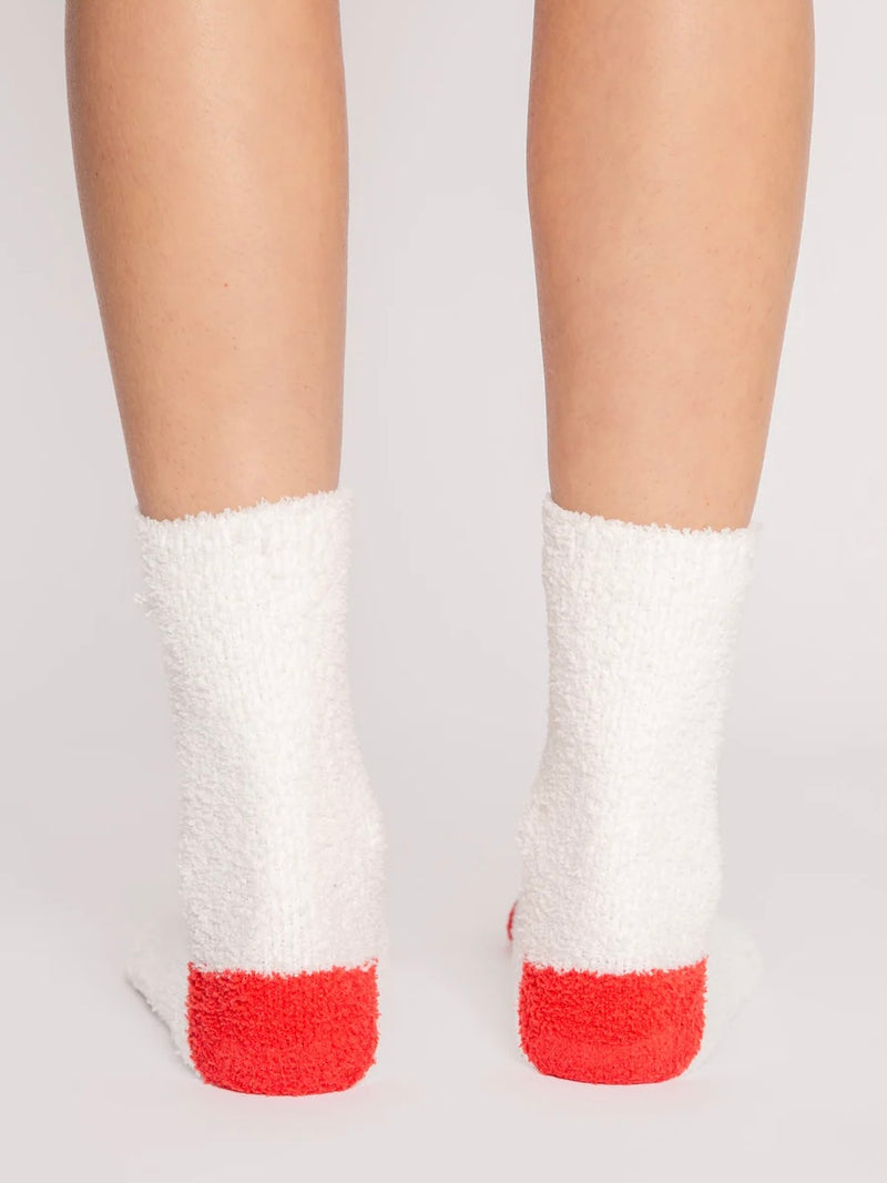 Snowman Fuzzy Sock