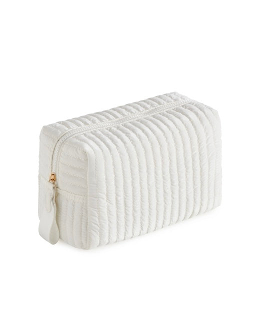 Pearl White Cosmetic Clutch