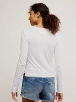 Nova Long Sleeve Tee in Ivory