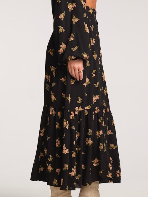 Dagny Midi Skirt in Black
