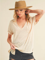 Love For Days V-Neck Top in Ivory