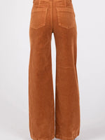 Wylie Wide Leg Corduroy Pant in Camel