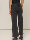 Vintage Button Jeans in Dark Grey