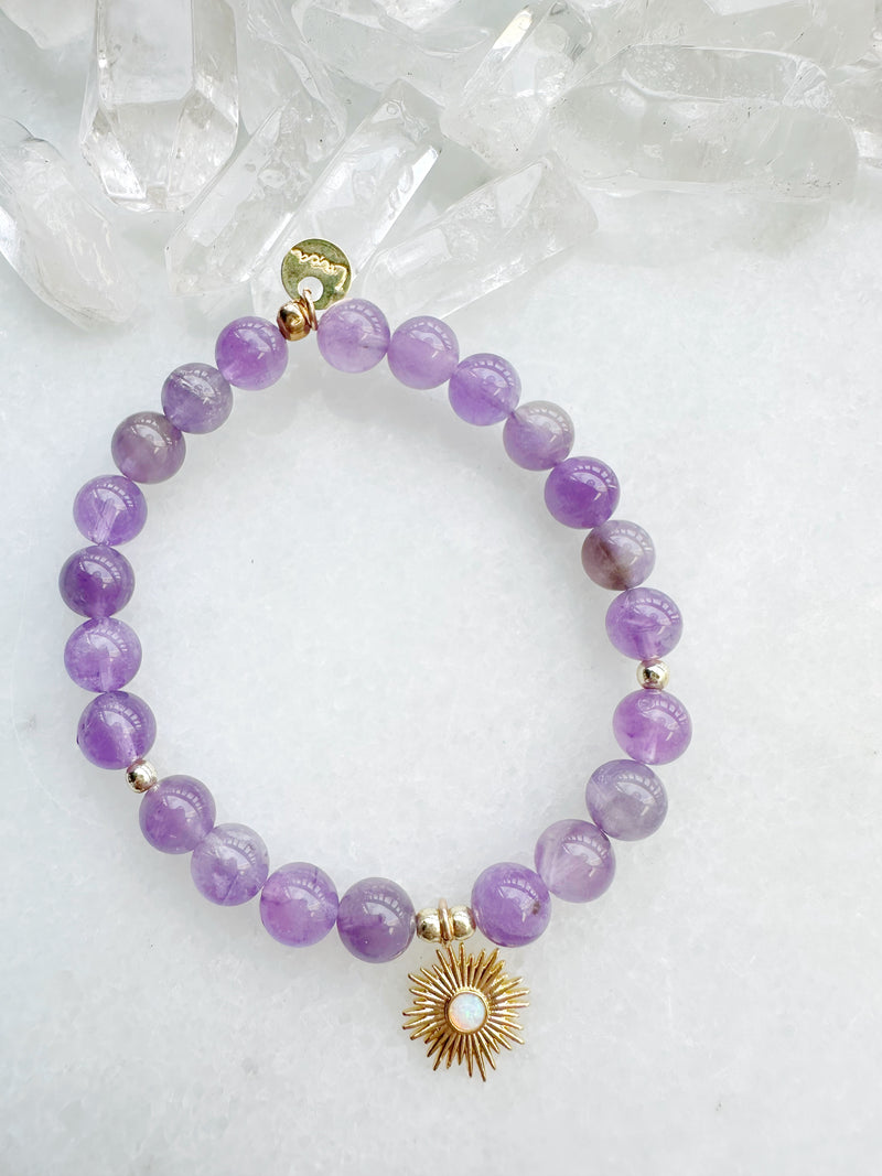 Amethyst Opal Sunshine Burst Octa Stretch