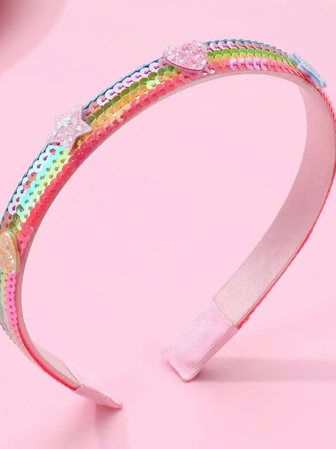 Luxa Little Rainbow Run Sequin Headband