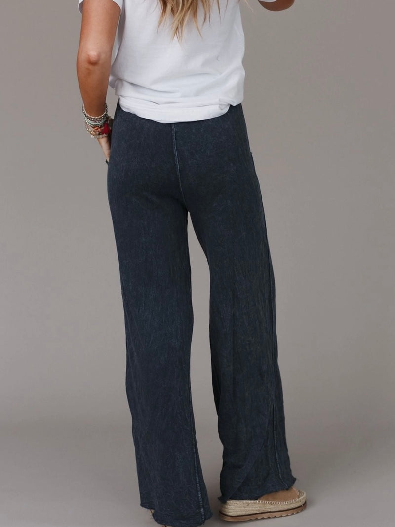 Relaxing Robin Wide Leg Pant in Navy