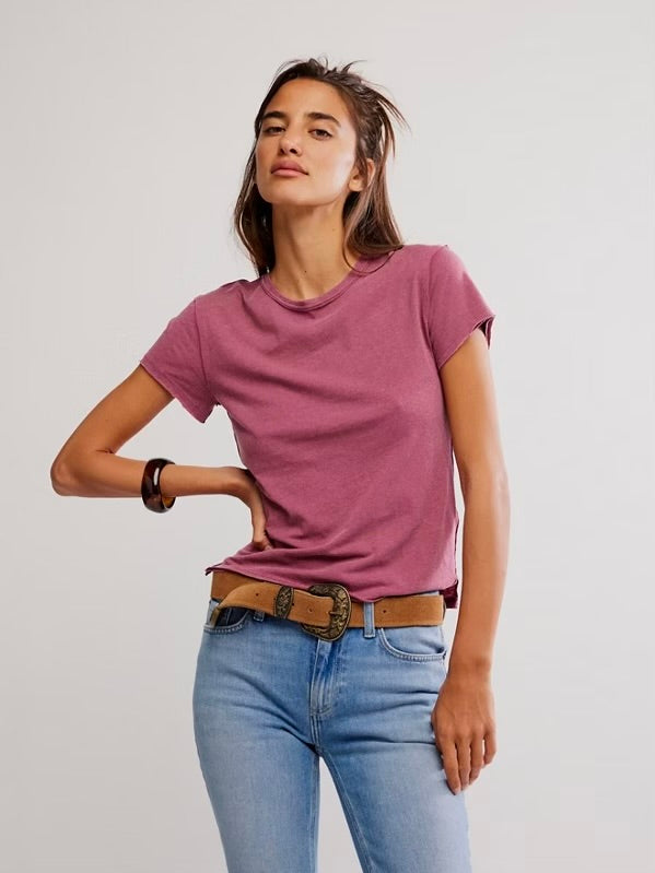 Nova Tee in Crushed Berry