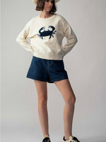 Crab Relaxed Knit Sweater