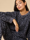 Marshmallow Leopard Crew Neck Lounge Set