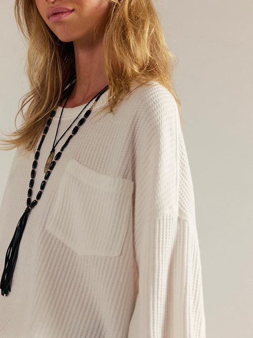 Dawson Pocket Thermal in Clean Ivory