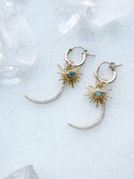 Rhinestone Moon Zircon Burst Huggy