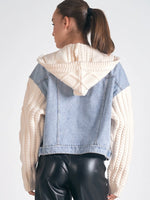 Denim Sweater Jacket