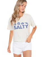 FINAL SALE Salty Beach Vintage Graphic Crop Tee