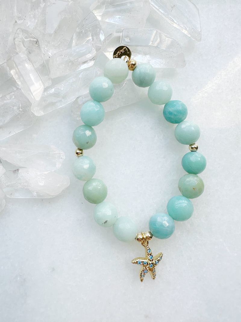 Amazonite & Starfish Deka Stretch