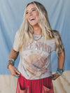 Free Spirit Graphic Tee in Tan