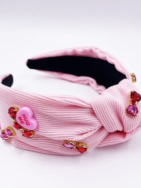 Valentines Top Knot Headband