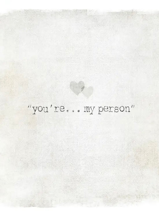 You're My Person Card in Glitter