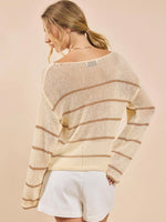 Taylor Striped Loose Knit Sweater