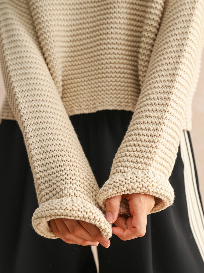 Round Neck Knit Asha Sweater