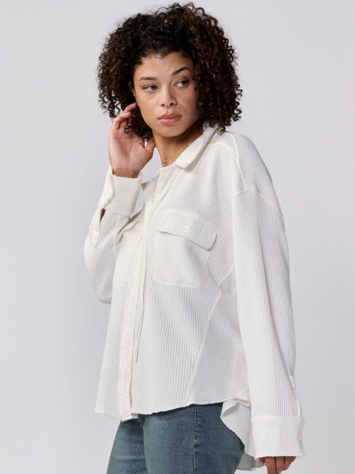 Foster Thermal Button Down in White