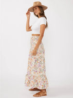 Convertible Floral Smocked Maxi Skirt