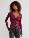 Going Places Cardigan in Acai