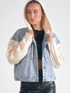 Denim Sweater Jacket