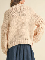 Chunky Cream Cardigan