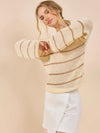 Taylor Striped Loose Knit Sweater