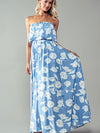 FINAL SALE Garden Party Blue Skies Maxi Dress