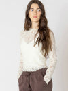 Exposed Seam Lace Top